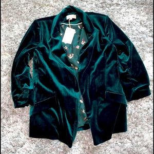 Velvet blazer Sz small NWT